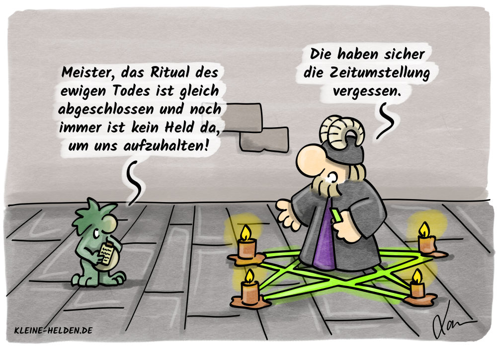 Kleine Helden Cartoon - 330 - Zeitumstellung