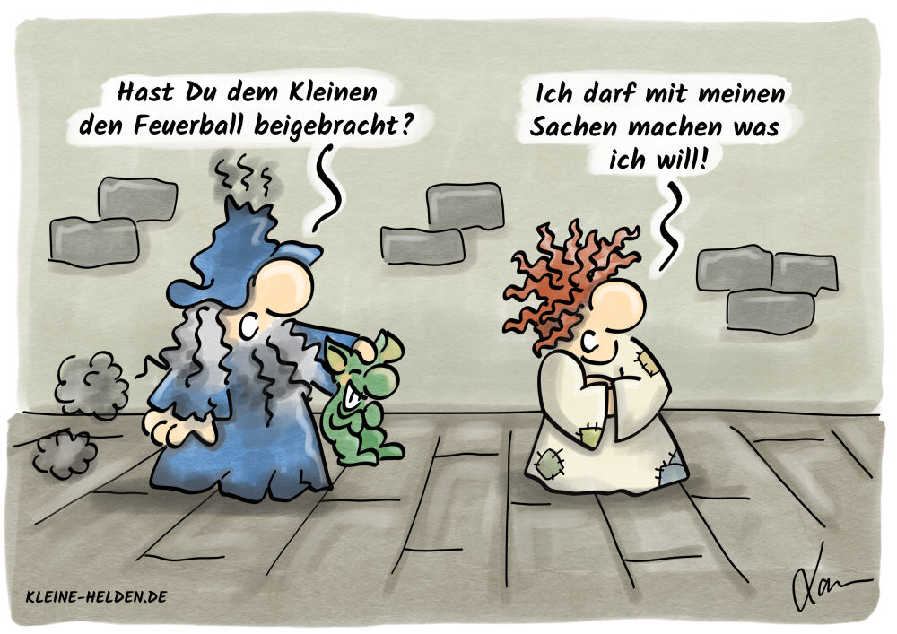 Kleine Helden Cartoon - 334 - Besitztümer