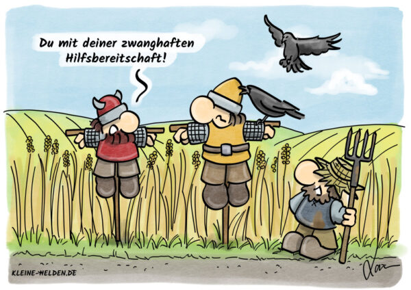 Kleine Helden Cartoon - 337 - Hilfsbereitschaft