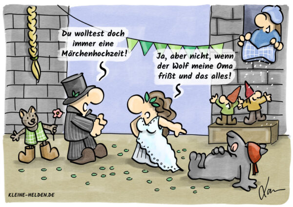 Kleine Helden Cartoon - 341 - Märchenhochzeit