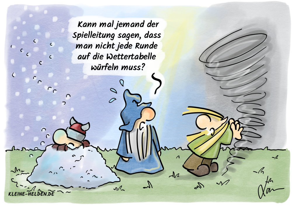 Kleine Helden Cartoon - 342 - Wettertabellen