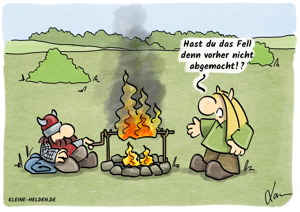Kleine Helden Cartoon - 346 - Grillen