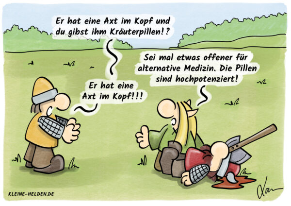 Kleine Helden Cartoon - 351 - Alternativmedizin