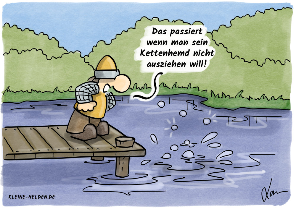 Kleine Helden Cartoon - 352 - Baderegeln