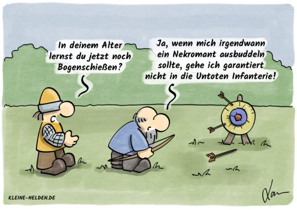 Kleine Helden Cartoon - 356 - Weiterbildung