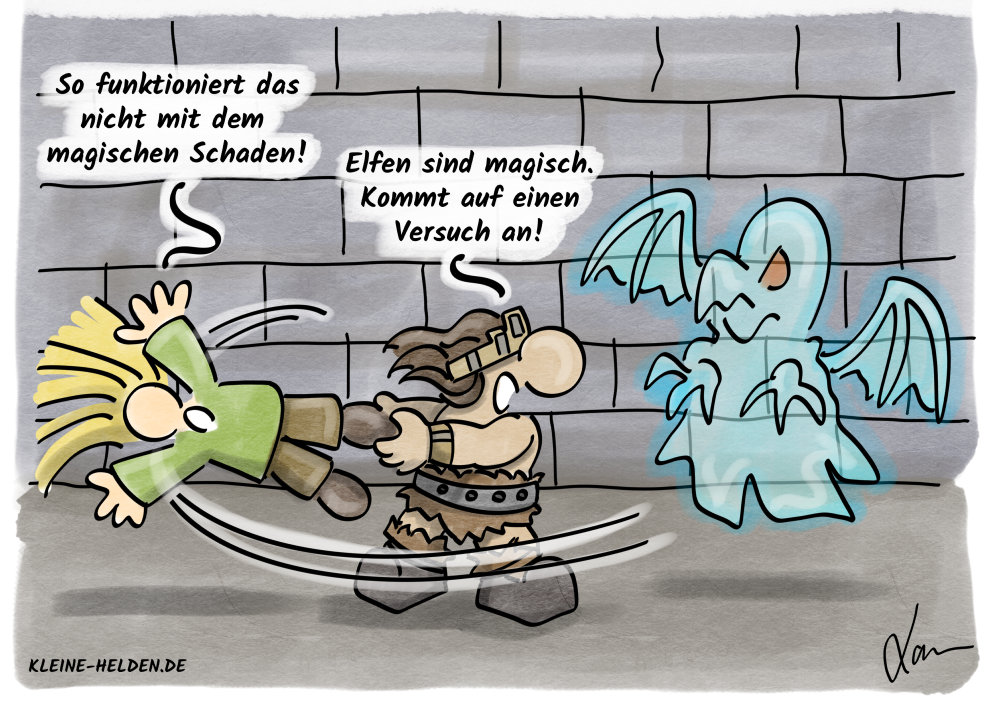 Kleine Helden Cartoon 358 - Schadensarten