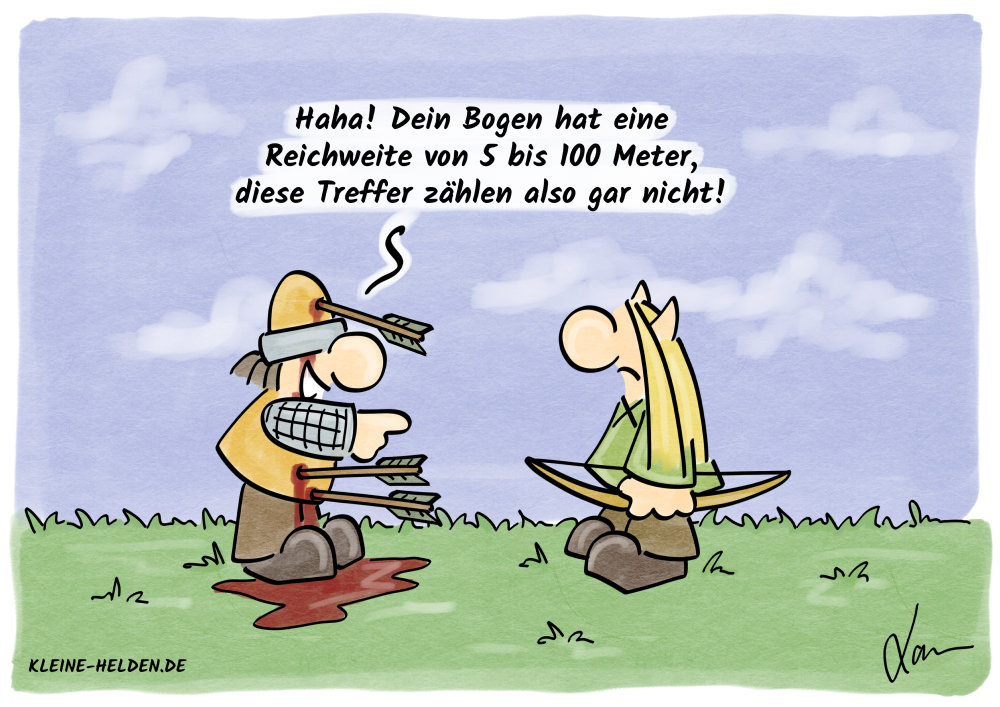Kleine Helden Cartoon - 359 - Entfernung